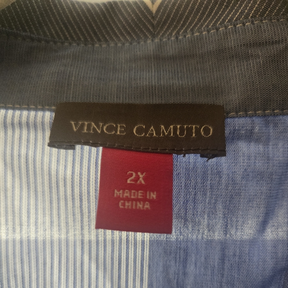 Vince Camuto Plus Size 2X Spring Shirt - 100% Cotton - Picture 2 of 9